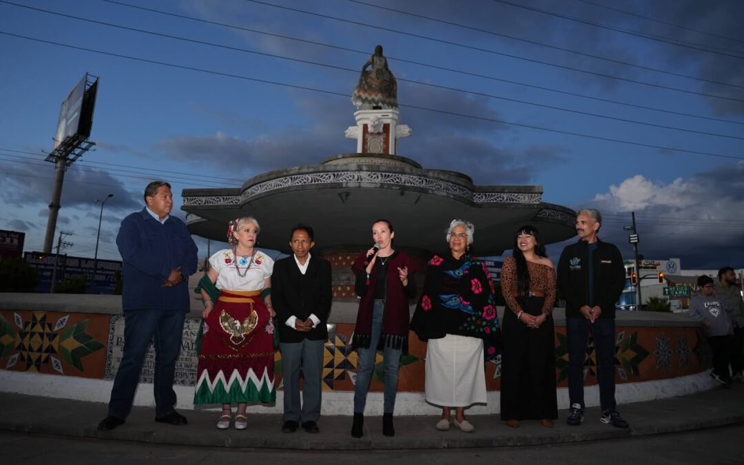 Gobierno de Pepe Chedraui entrega trabajos de conservación de la Fuente de la China Poblana