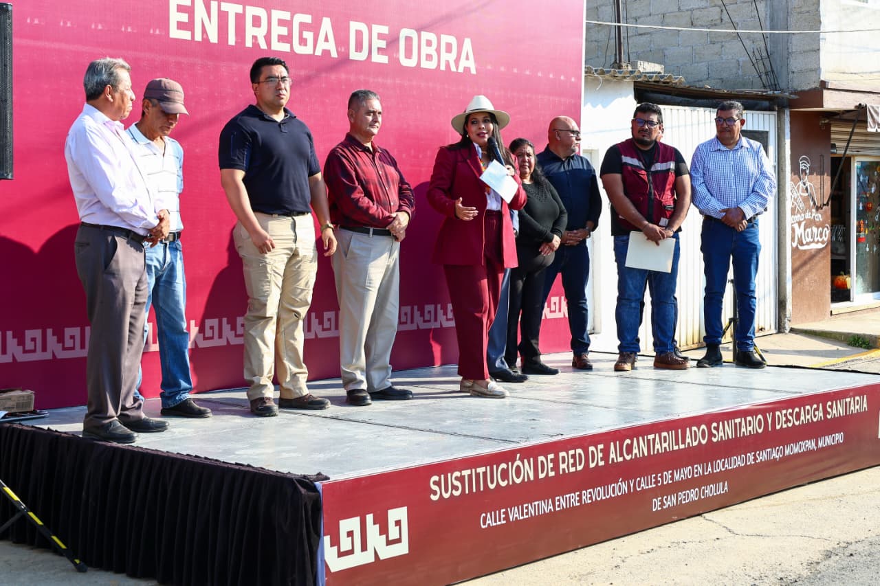 Gobierno Municipal y SOSAPACH fortalecen infraestructura sanitaria en Santiago Momoxpan