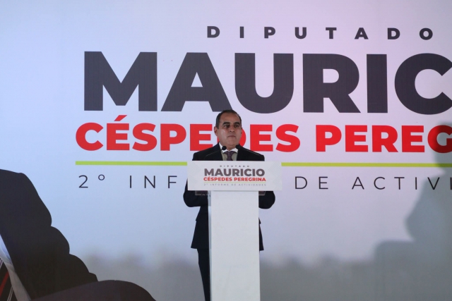 Destaca diputado Mauricio Céspedes trabajo legislativo y de gestión en su Segundo Informe de Actividades