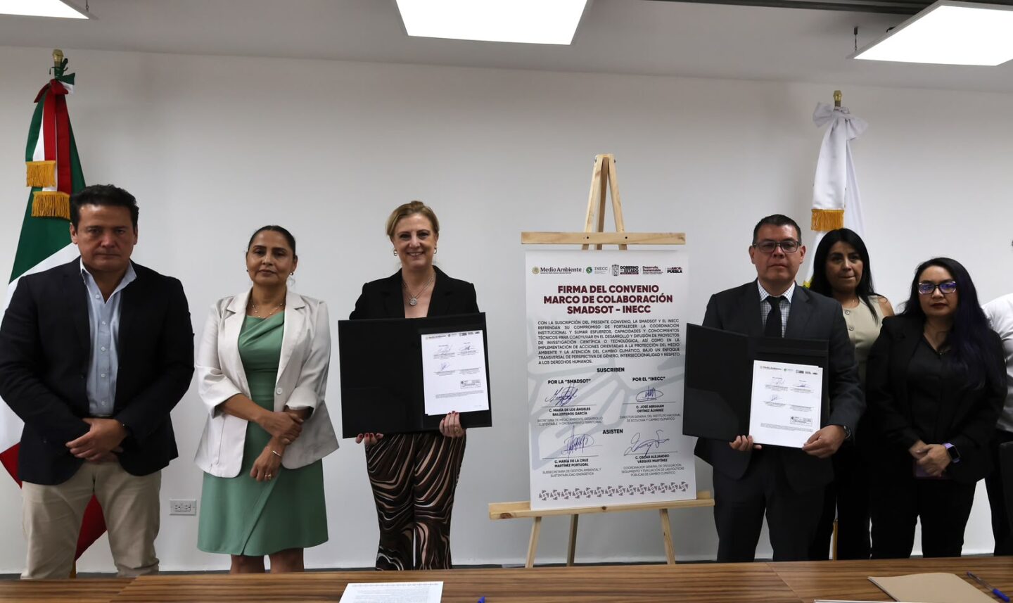 Acuerdan gobierno estatal y el INECC afrontar cambio climático con investigación y tecnología