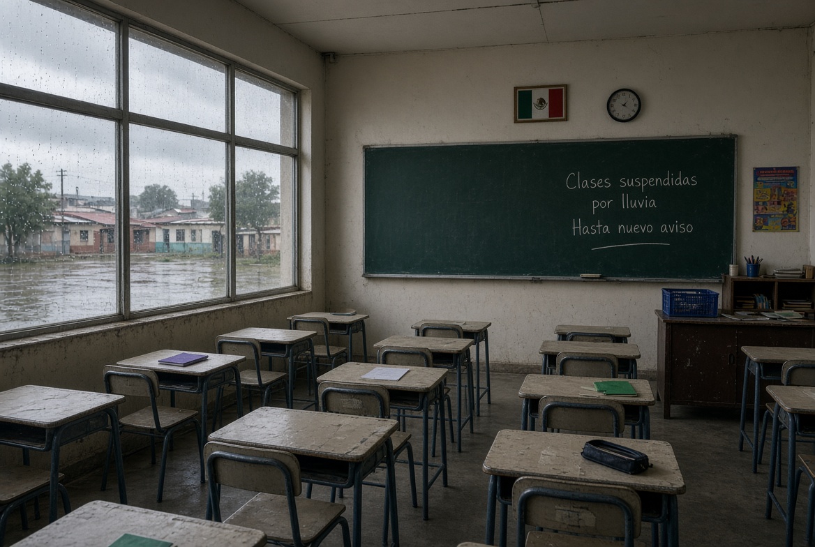 SEP suspende clases en 173 municipios de Puebla por lluvias