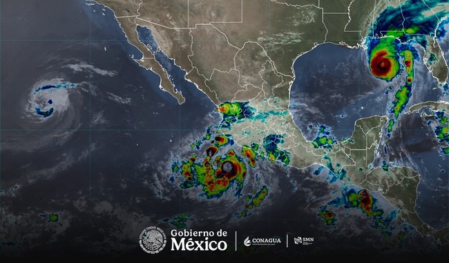 Simon se intensifica a huracán categoría 2 en la escala Saffir-Simpson, en el Pacífico mexicano