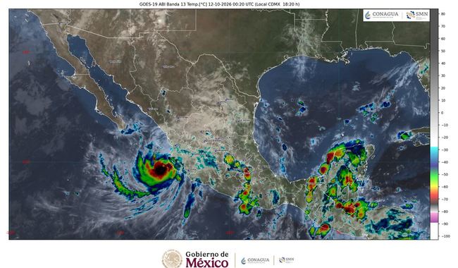 Continúa el pronóstico de lluvias extraordinarias por Simon, ahora como huracán de categoría 3 en la escala Saffir-Simpson