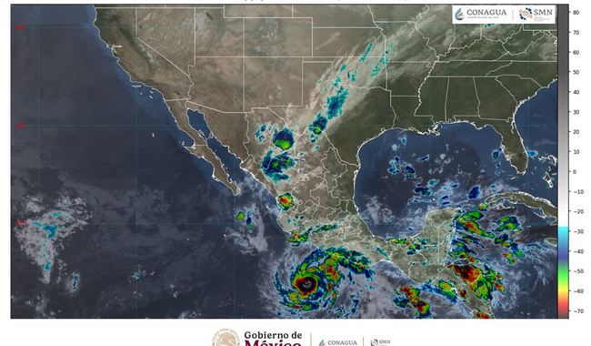 Trudy se intensificó a huracán categoría 2 en la escala Saffir-Simpson y seguirá intensificándose rápidamente